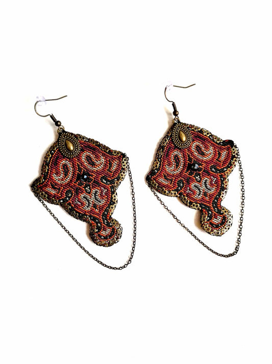 fabric earrings